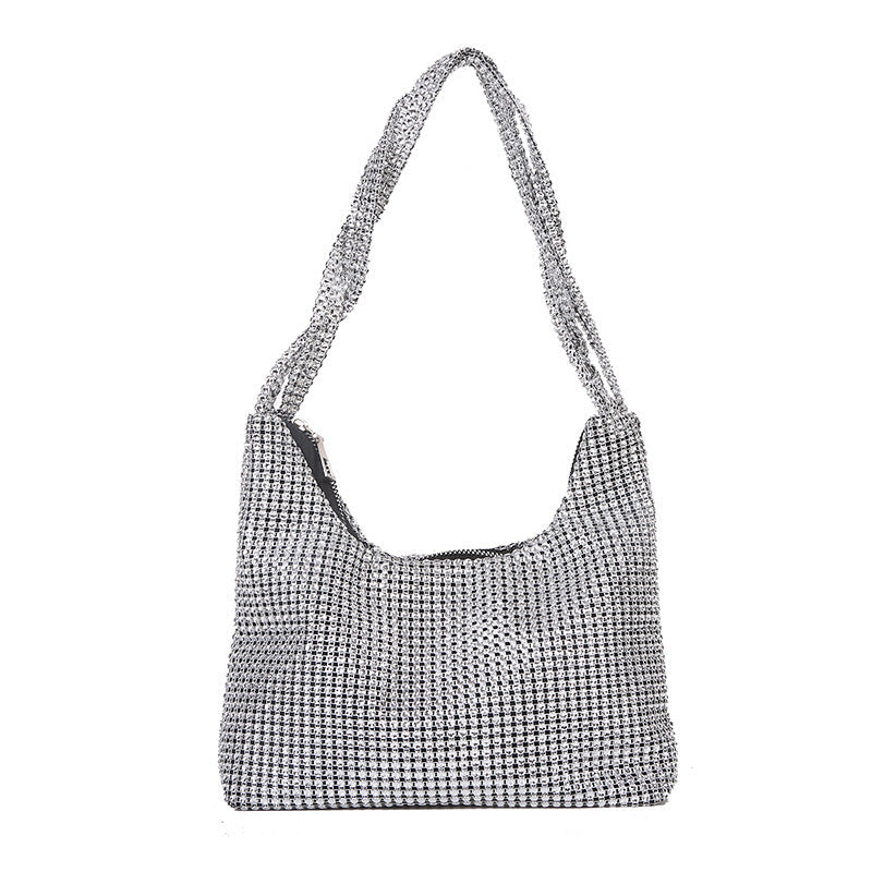 Women's Diamond Inlaid Portable Bucket Bag